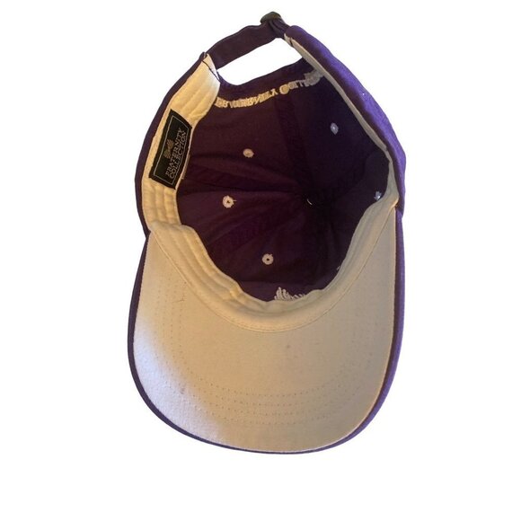 Fraternity Hat Collection Purple Hat Cap Adjustable Embroidered Bow Tie - Picture 2 of 7